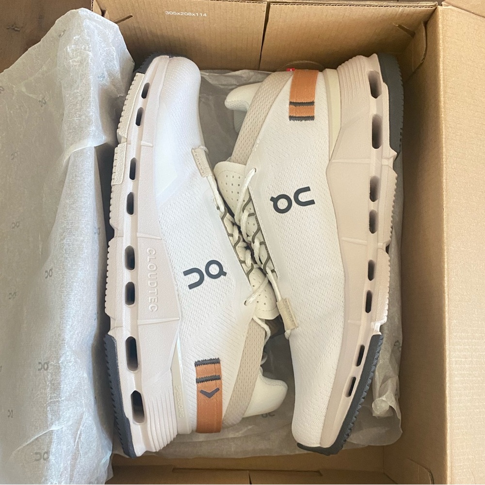 BRAND NEW WITH BOX On Cloudnova 2 in Ivory and Sandstone, Women’s Size 7